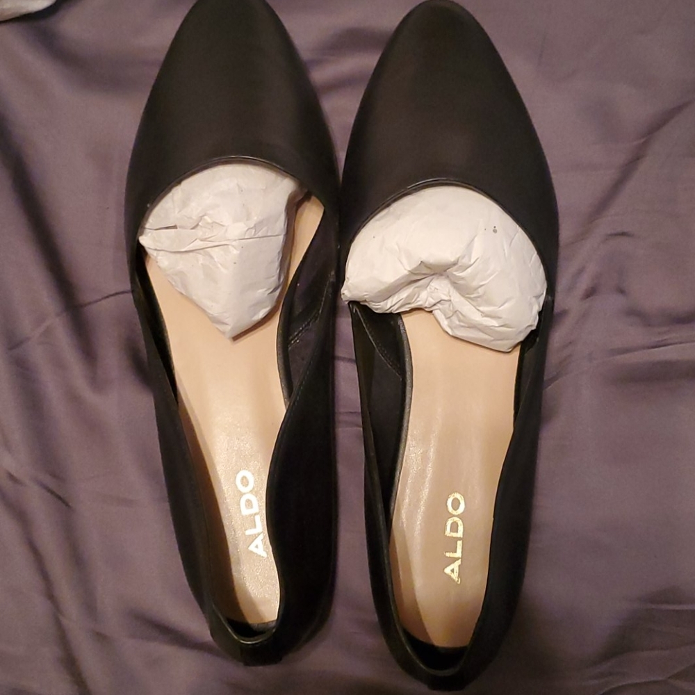 Black Aldo Flats